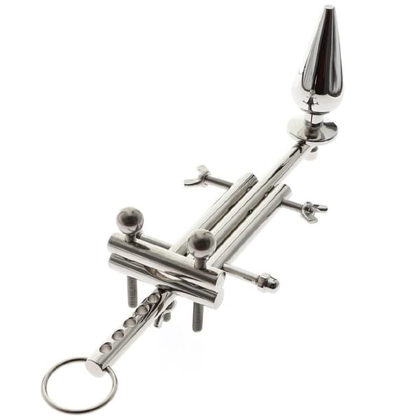 House Of Dasein Ultimate Locking Chastity Anal Plug Silver House of Dasein