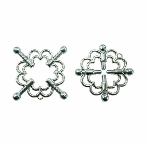 House Of Dasein Clover Nipple Clamps Silver House of Dasein