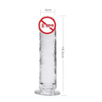 House of Dasein Realistic Jelly Dildo With Suction Cup Clear 18.5cm House of Dasein