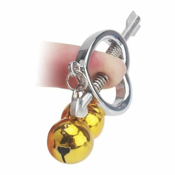 House of Dasein Cupid Arrow Bell Nipple Clamps Gold House of Dasein