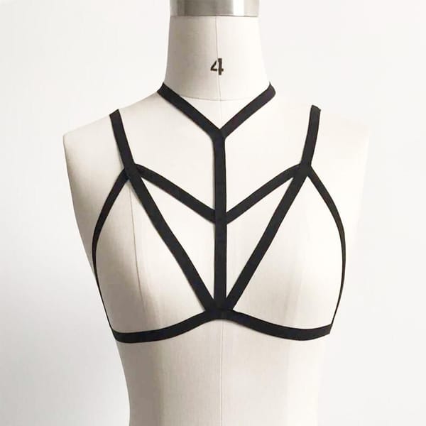 House Of Dasein Y Body Harness Black Secondary image