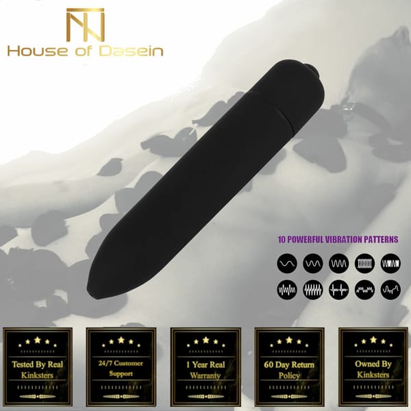 House of Dasein Mini Clitoral & G Spot Vibrator Black House of Dasein