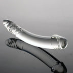 House Of Dasein Black Wolf Pyrex Glass Dildo With Crystal Anal Butt Plug House of Dasein