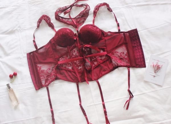 House Of Dasein Regal Lingerie Set Black L Secondary image