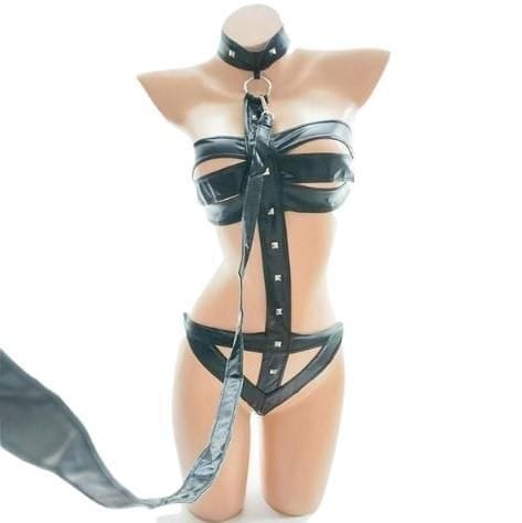 House Of Dasein Latex Bondage Bodysuit Black Secondary image