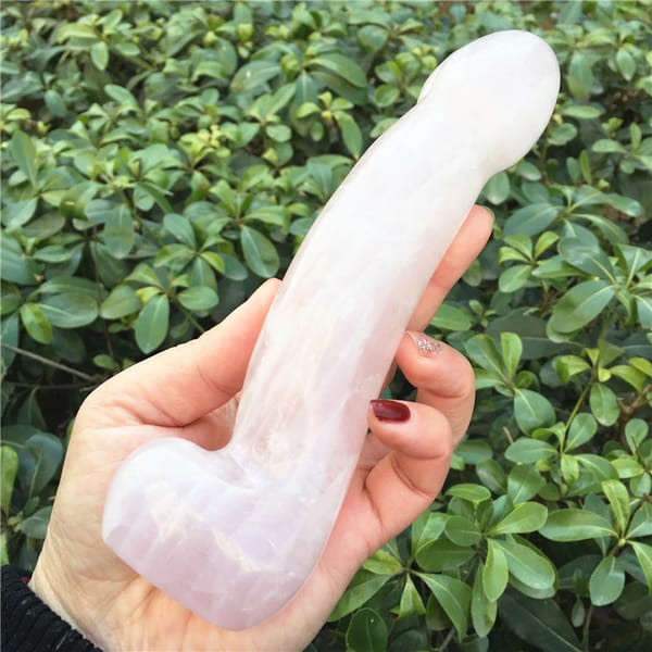 House Of Dasein Rose Quartz Yoni Wand Rose Secondary image