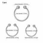 House of Dasein Stainless Steel Half Circle Cock Ring 32mm 35mm 40mm House of Dasein