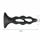 House of Dasein Silicone Suction Cup Anal Plug & Prostate Massager Black House of Dasein