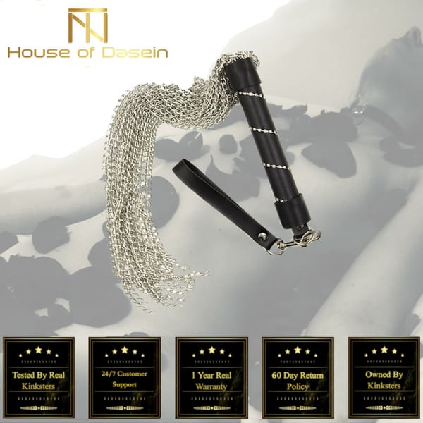 House of Dasein Metal Chain Flogger Spanking Whip House of Dasein
