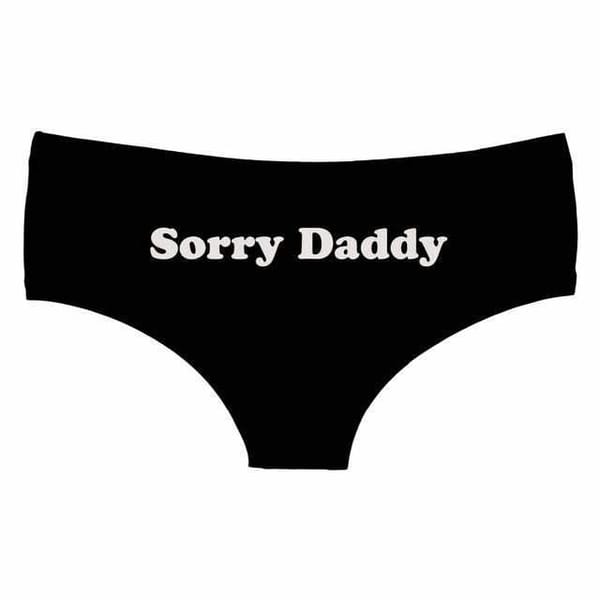 House Of Dasein Sorry Daddy Panties Black Secondary image