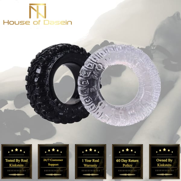 House Of Dasein Silicone Cock Rings Set Black House of Dasein