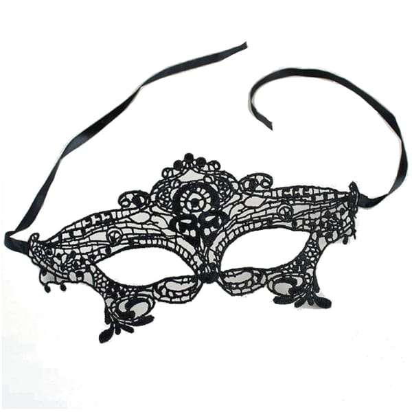 House of Dasein Lace Bondage Eye Mask Set Black 2 Piece House of Dasein