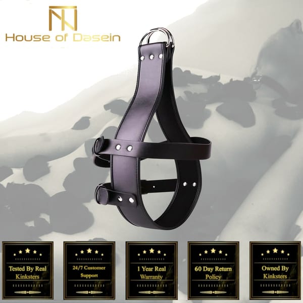 House of Dasein Head Suspension Bondage Harness Black House of Dasein