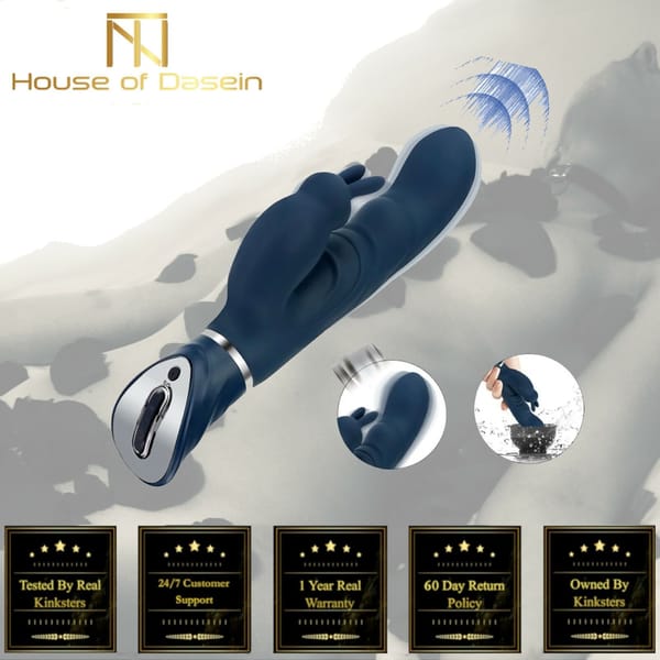 House Of Dasein Blue Rabbit Vibrator Blue Secondary image