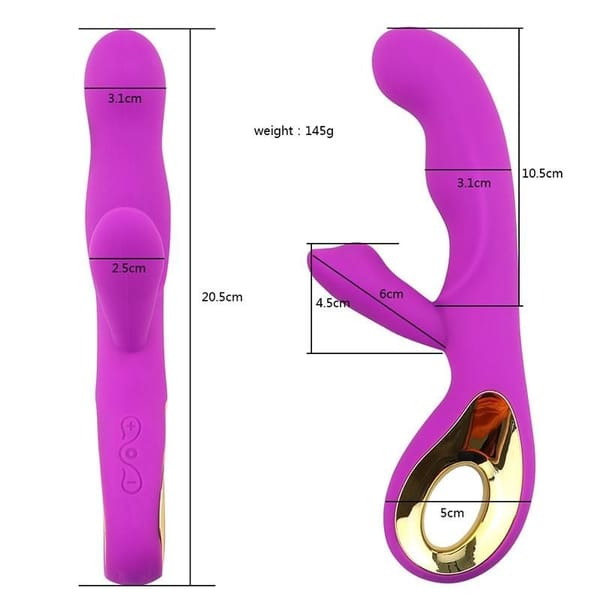 House Of Dasein USB Rechargeable Rabbit Vibrator Pink Secondary image