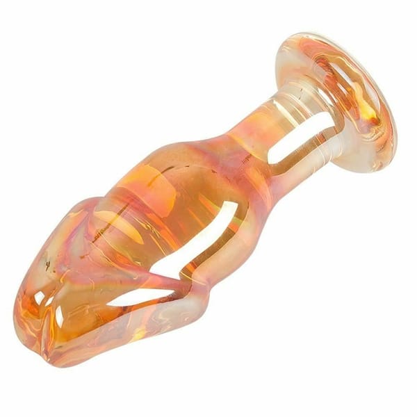 House Of Dasein Golden Glass Dildo Gold Secondary image