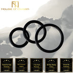 House Of Dasein Stretchy Cock Rings Set Black House of Dasein