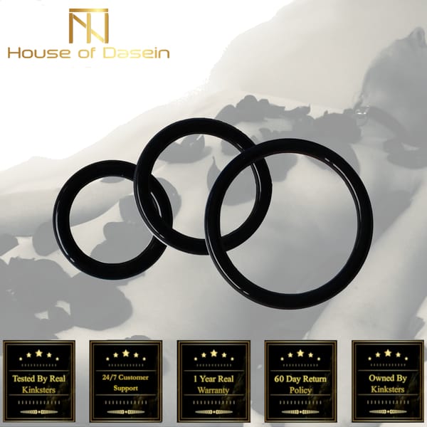 House Of Dasein Stretchy Cock Rings Set Black House of Dasein