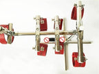 House Of Dasein Stainless Steel Bondage Frame Red House of Dasein