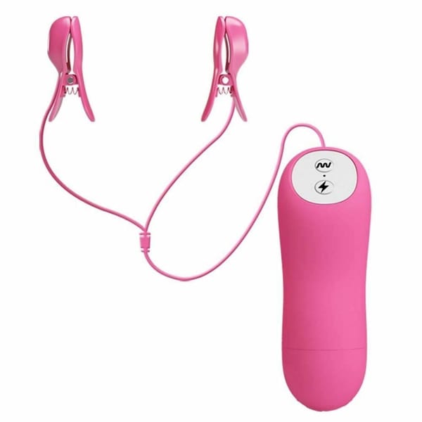 House of Dasein Electro Shock Nipple Clamps Pink Secondary image