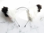 House Of Dasein Furry Fox Ears White Black Tips House of Dasein