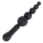 House of Dasein Double Ended Flexible Silicone Dildo Black House of Dasein