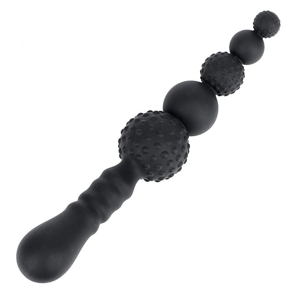 House of Dasein Double Ended Flexible Silicone Dildo Black House of Dasein