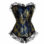 House of Dasein Lace Trim Corset Red XXXL House of Dasein