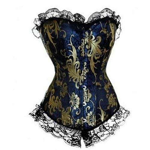 House of Dasein Lace Trim Corset Red XXXL House of Dasein