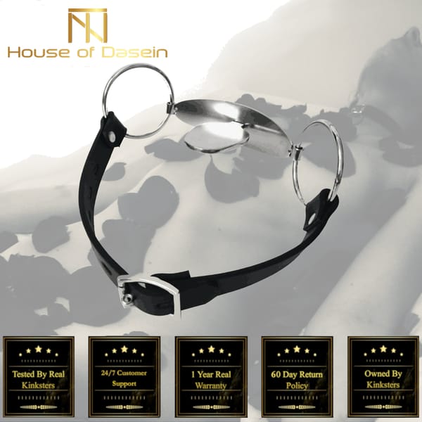 House of Dasein Stainless Steel Tongue Gag Silver House of Dasein