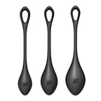 Satisfyer Yoni Power Balls 2 Black 3 Piece Set Satisfyer