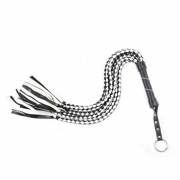 House of Dasein Woven BDSM Flogger Black 88cm Secondary image