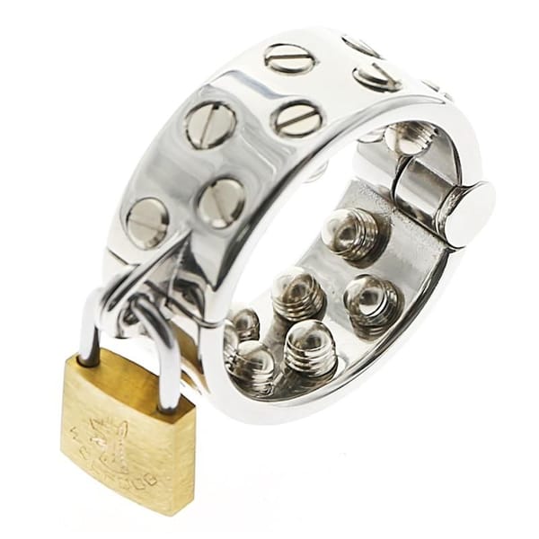 House Of Dasein Spike Metal Cock Ring Silver Secondary image