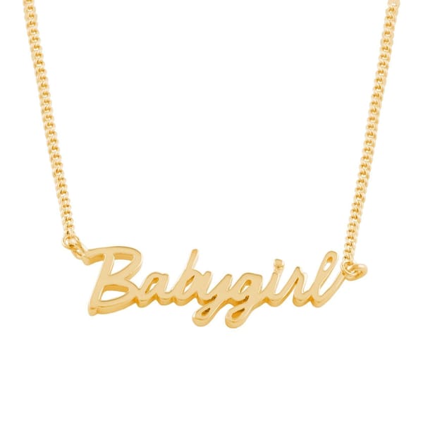 House Of Dasein Babygirl Necklace Gold Secondary image