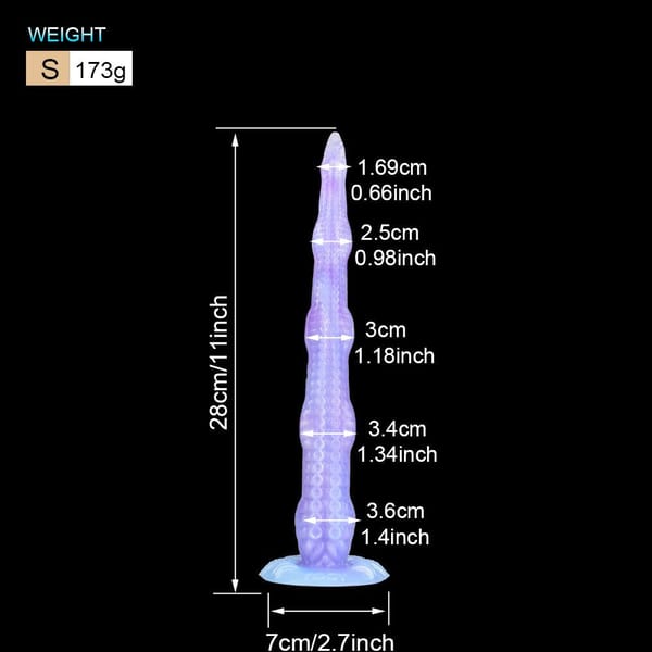 House Of Dasein Sea Jade Tentacle Dildo Small Secondary image