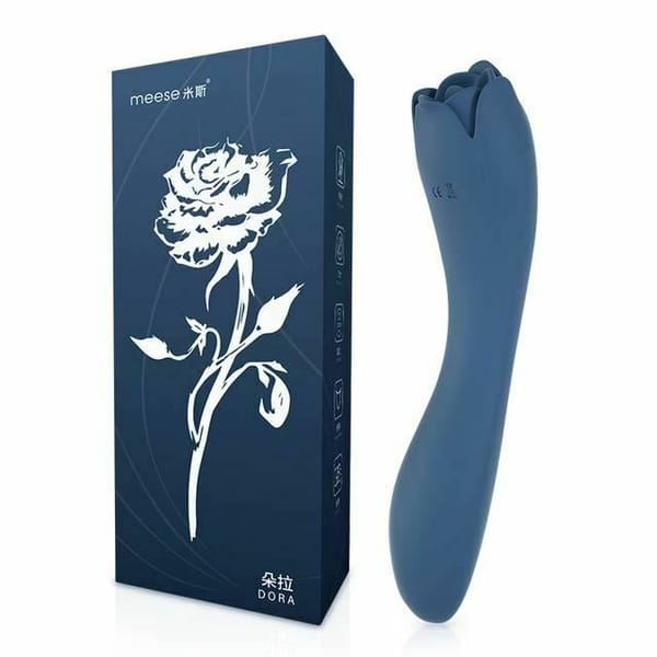 House Of Dasein Rose Tongue Vibrator Blue Secondary image