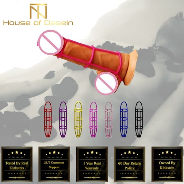 House of Dasein Silicone Cock Ring Set 5 Piece Multicolour Secondary image