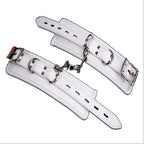 House of Dasein Wrist & Ankle Cuffs With Spreader Bar White House of Dasein