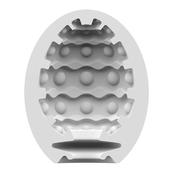 Satisfyer Masturbator Egg Bubble Textured Sleeve Satisfyer