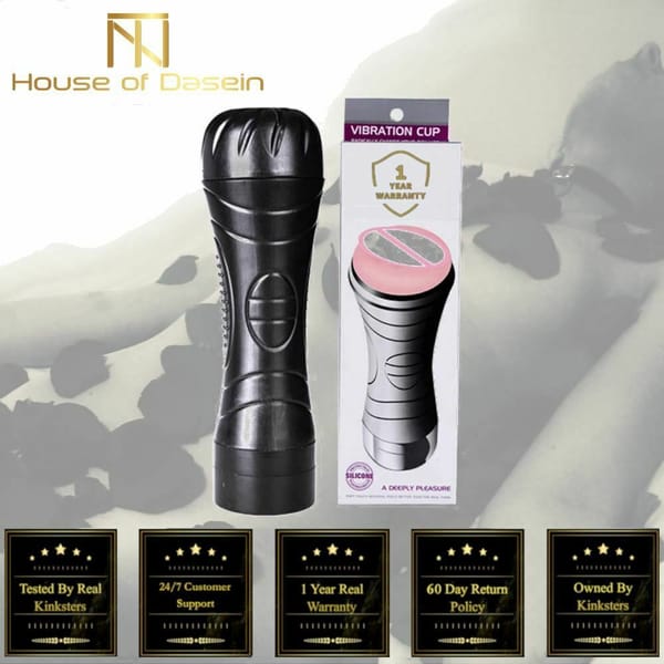 House Of Dasein Vibrating Pocket Masturbator Flesh House of Dasein