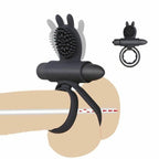 House of Dasein Vibrating Double Cock Ring Black House of Dasein