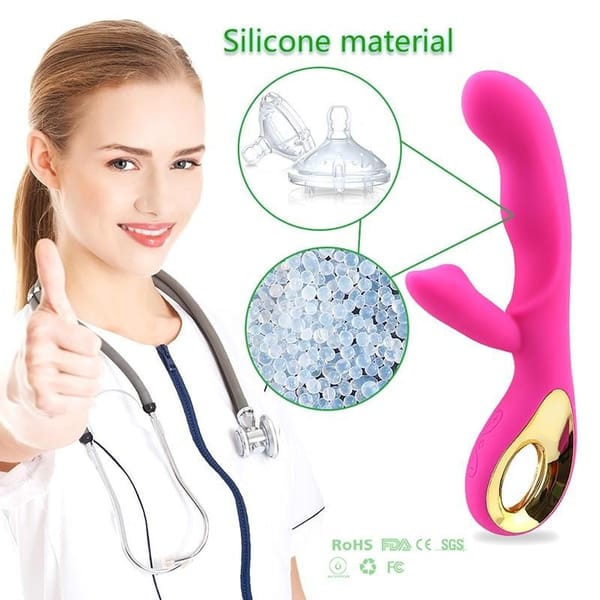 House Of Dasein USB Rechargeable Rabbit Vibrator Pink House of Dasein