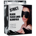 Strict Fleece Lined Blindfold Black Strict