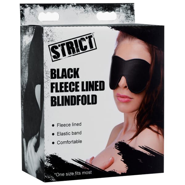 Strict Fleece Lined Blindfold Black Strict
