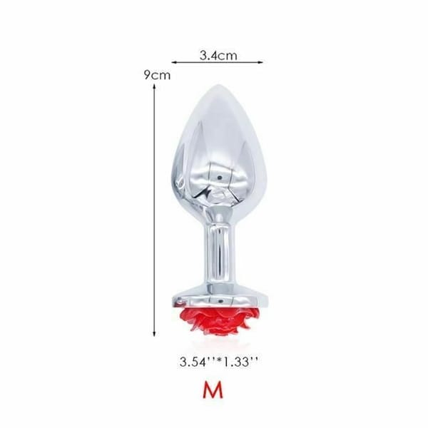 House Of Dasein Rose Butt Plug Set Red House of Dasein
