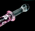 House Of Dasein Double Ended Pink Heart Glass Dildo Pink House of Dasein