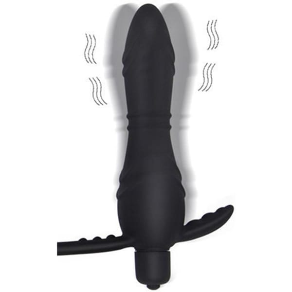 House Of Dasein Cock Ring Anal Vibrator Butt Plug Silicone Prostate Massager House of Dasein
