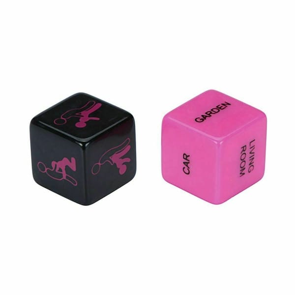 House of Dasein Adult Game Dice Set Black Pink 2 Piece House of Dasein