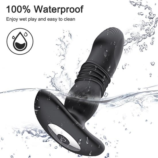Does Not Apply Remote Control Wearable Vibrating Retractable Anal Plug LOVVA