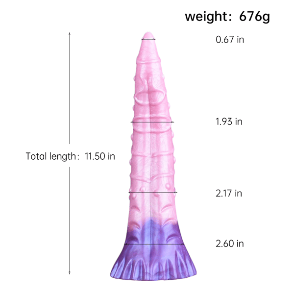 House of Dasein Tentacle Textured Silicone Dildo Pink 29 cm House of Dasein